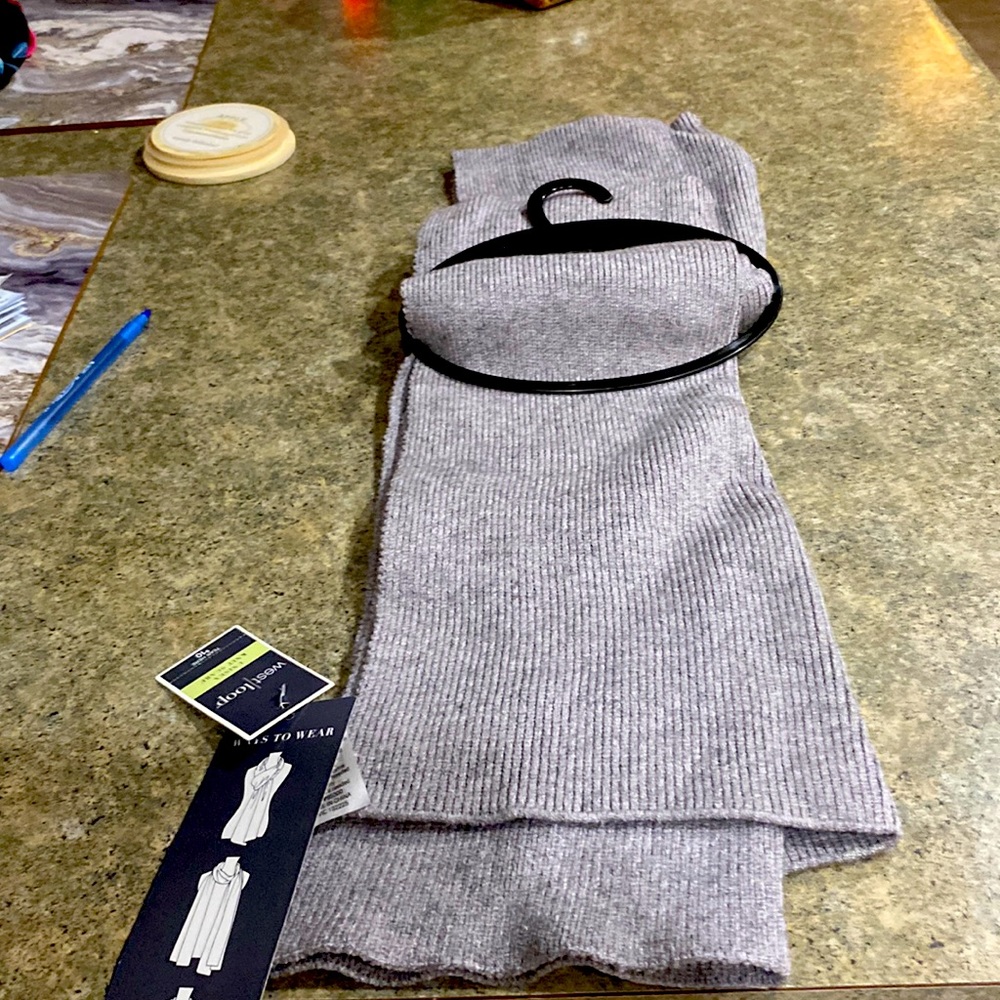 West loop unisex knit scarf